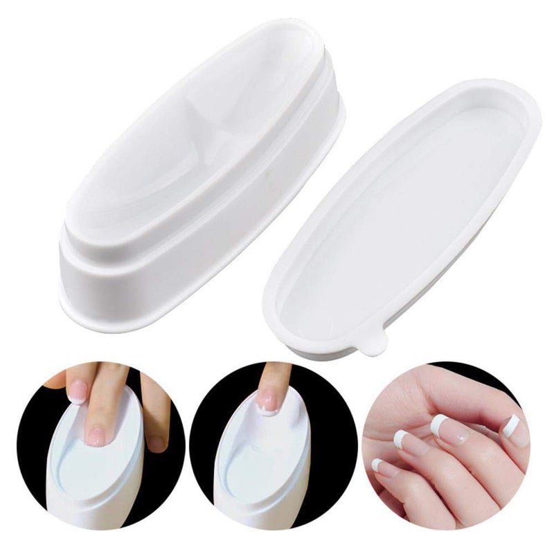 Armear Fashion Nail Dipping Powder French Tray Manicure Mould Nail Dip Container - Image 3