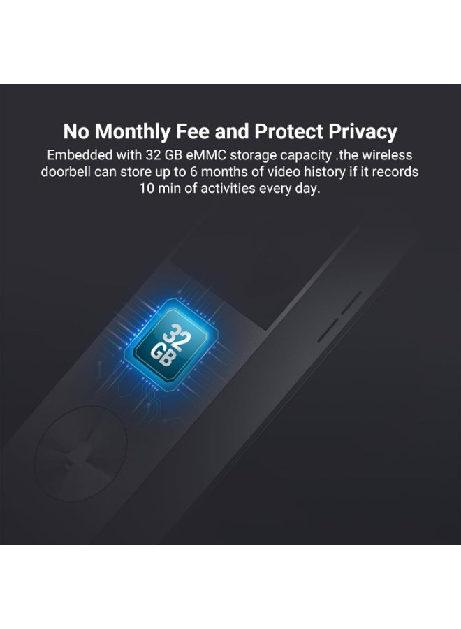 EZVIZ 2K Dual-Lens Video Doorbell Camera, Solar Panel Included Charge Without Removing, Package Detection, 32GB Local Storage No Monthly Fee, Wired or Battery, Colour Night Vision, EP3X Pro - Image 3