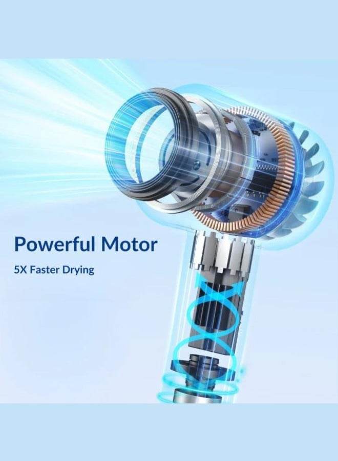 ELTRAZONE Professional Leafless Supersonic Hair Dryer | Electric Hair Dryer for Personal Hair Care & Styling |5 IN1Hair Dryer, Fast Drying, Frizz Control - Image 4