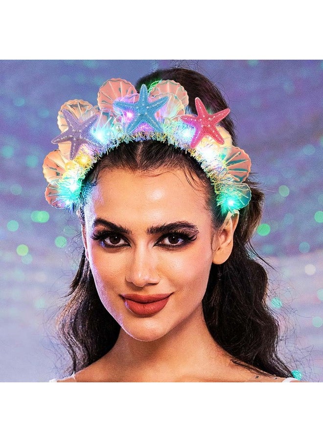 Light Up Headband Led Starfish Headbands Glow Seashell Hair Hoop Party Costume Headwear Beach Rave Hair Accessories For Women And Girls - pzsku/ZAE653DD3585D8A840750Z/45/_/1718616561/bcf6257e-2924-4ab8-846a-26e4c00f4ee8