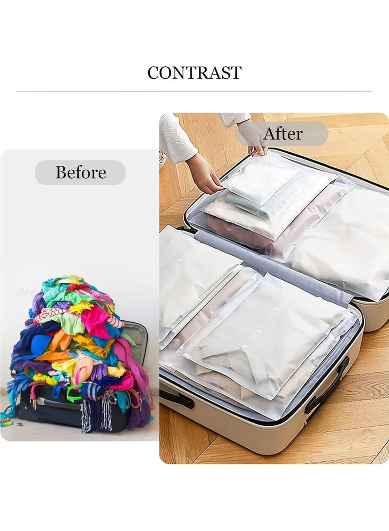 أوزيغالور 25 قطعة 20 × 30 سم أكياس بسحاب بلوري للملابس، قابلة للإغلاق مع فتحات تهوية - Image 2