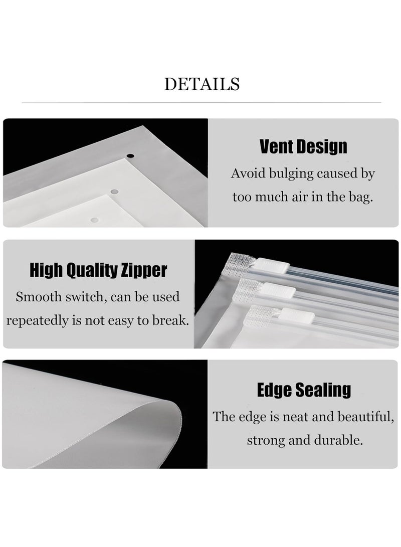 أوزيغالور 25 قطعة 20 × 30 سم أكياس بسحاب بلوري للملابس، قابلة للإغلاق مع فتحات تهوية - Image 5