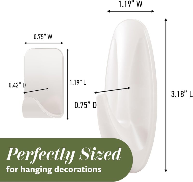 Command Mixed Hooks Pack, Radiant Pearl, 6/Pack (PRMHP-6ESF) - Image 2