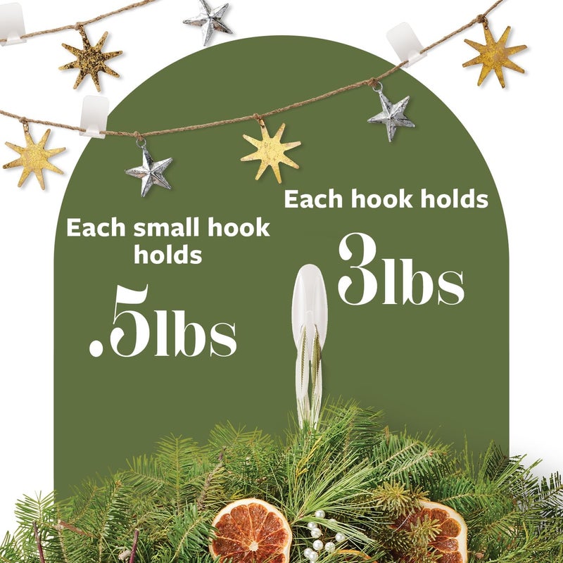 Command Mixed Hooks Pack, Radiant Pearl, 6/Pack (PRMHP-6ESF) - Image 4