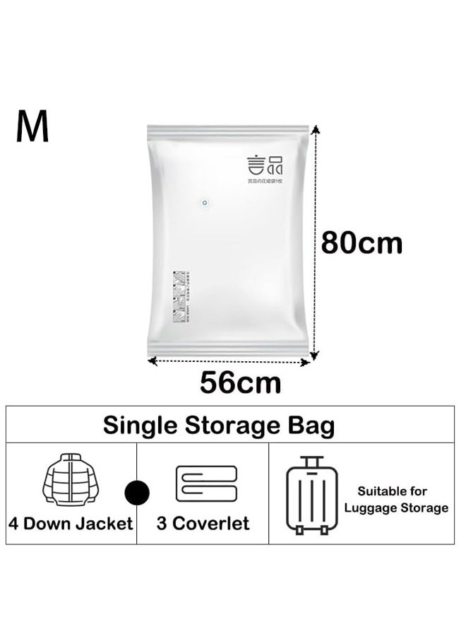 Generic 6Pcs Vacuum Storage Bags with Electric Pump Space Saver Sealer Compression Bags for Comforter and Blankets Jumbo Vacuum Seal Bags for Clothing Bedding Blankets Comforters Pillows (M)  - Image 4