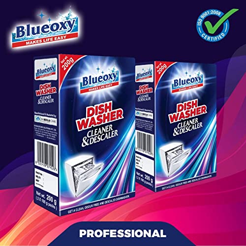 BLUEOXY Dishwasher Cleaner&Descaler Powder|Used To Clean,Descale,Odour Remover,Disinfects For All Dishwasher Brands|Remove Hardwater Build-Up Limescale&Rust|Ecological Formulation|200G|Qty 1 - Image 4