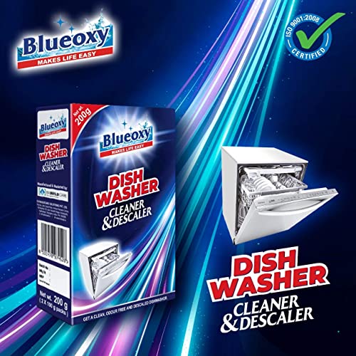 BLUEOXY Dishwasher Cleaner&Descaler Powder|Used To Clean,Descale,Odour Remover,Disinfects For All Dishwasher Brands|Remove Hardwater Build-Up Limescale&Rust|Ecological Formulation|200G|Qty 1 - Image 3
