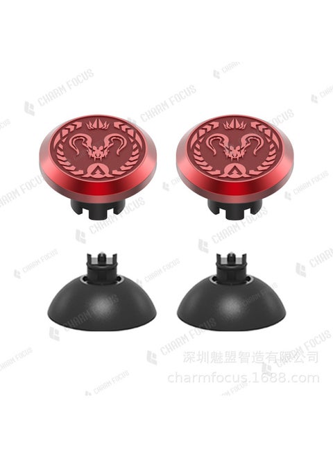 PS5/PS4/XBOX Handle Interchangeable Pattern Remote Rod Cap Dismounting Machine Mounting Accessories, Pattern Metal Rocker Cap-Product Color:Apex Hunter Pattern + Base