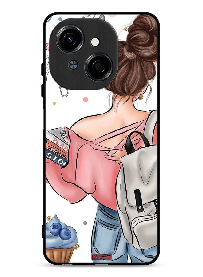 Tolwak Tecno Spark Go 1 4G Protective Case Cover Books In Hands - Image 1