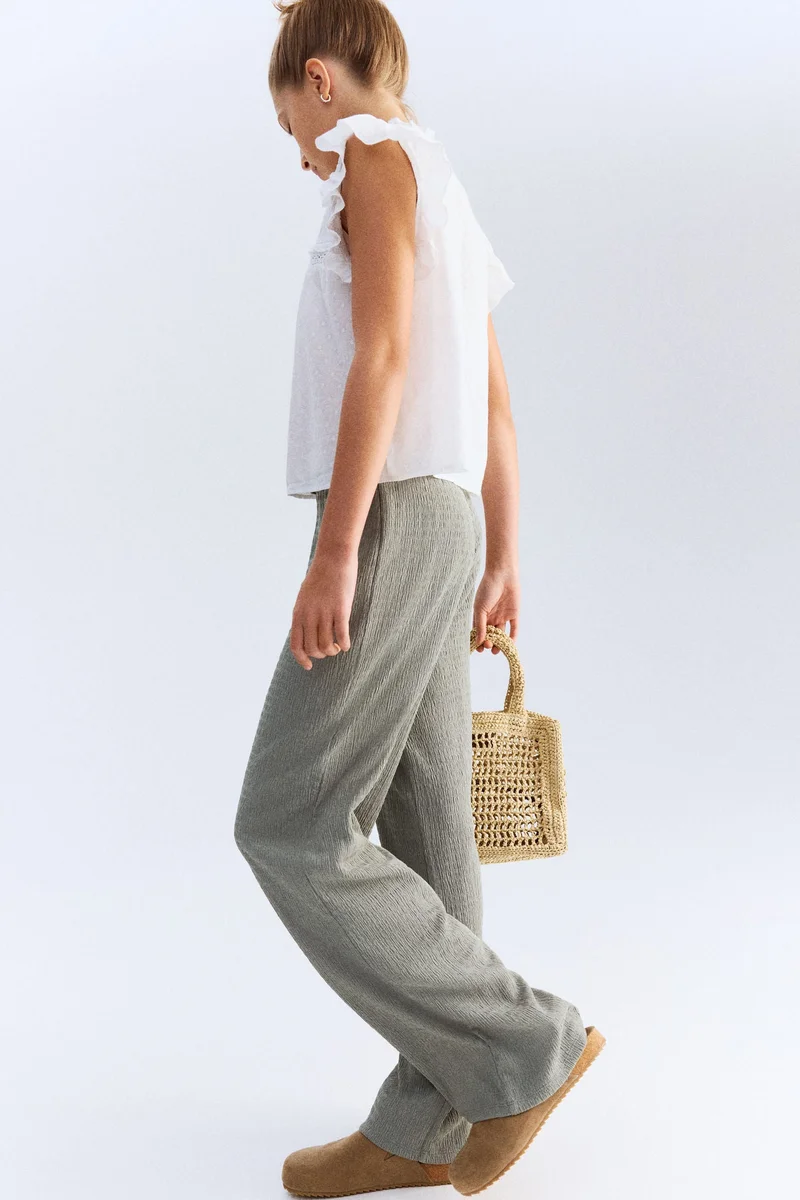 اتش اند ام بنطلون منقوش من الجيرسيه