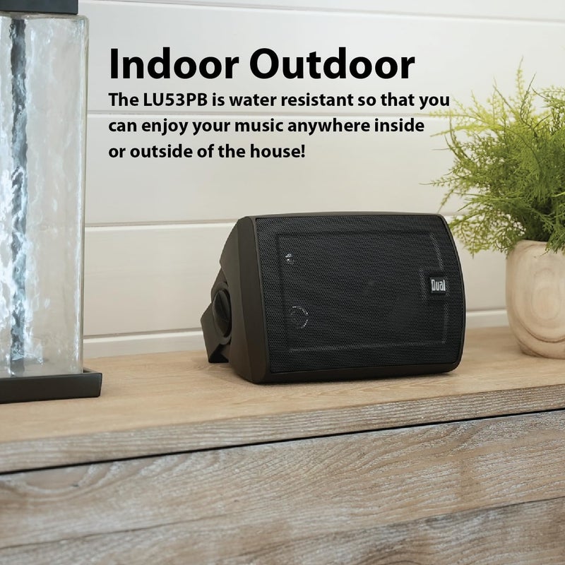 Dual Electronics LU43PB 3-Way High Performance Outdoor Indoor Speakers with Powerful Bass LU53PB - Image 4