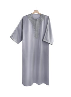 xozgdovg National style men's robe side pocket robe  - Image 1