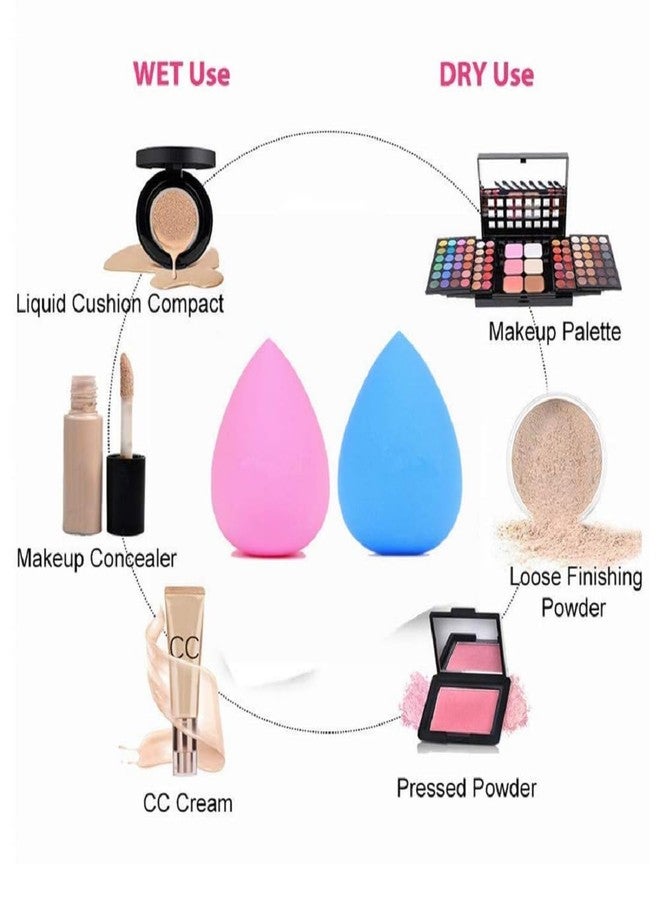 Gonegal Mini 5Pcs Makeup Blending Sponges-1 Soft Beauty Foundation Finger Sponge for Flawless Cream, Powder & Liquid Application - Applicator Sponge(6Pcs) - Image 3