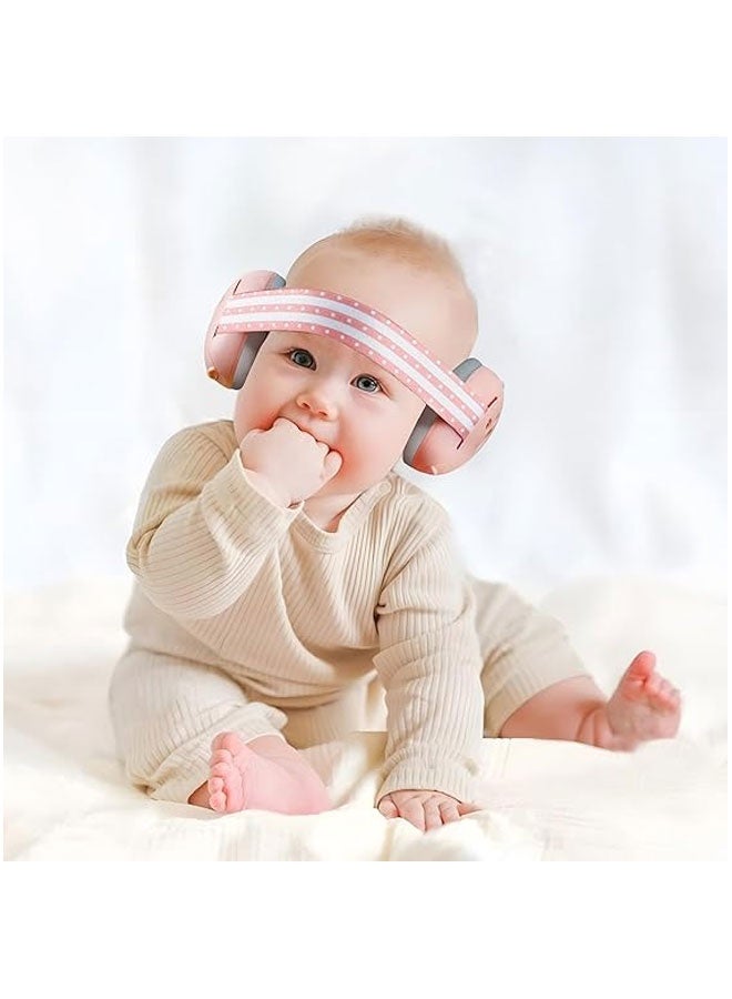 الدليبن واقيات أذن الأطفال، سماعات رأس 2 في 1 لحماية أذن الأطفال وخاصية إلغاء الضوضاء للأعمار من 0 إلى 3 سنوات، حماية سمع الرضع - Image 2