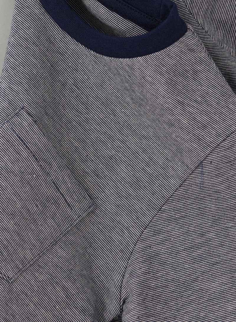 JAM Round Neck Knit T-Shirt With Pocket At Front - Image 3