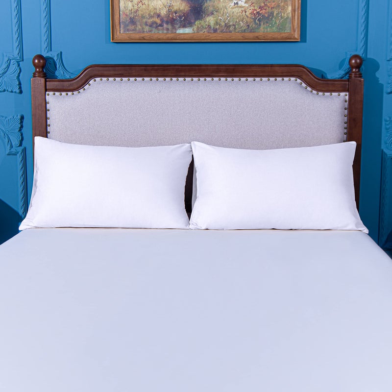 NTBAY King Pillowcase Set - 2 Pack Brushed Microfiber 20x36 Pillowcases - Soft, Wrinkle-Free, Fade-Resistant, Stain-Resistant, White Pillowcases with Envelope Closure - 20x36 Inches, White - Image 4