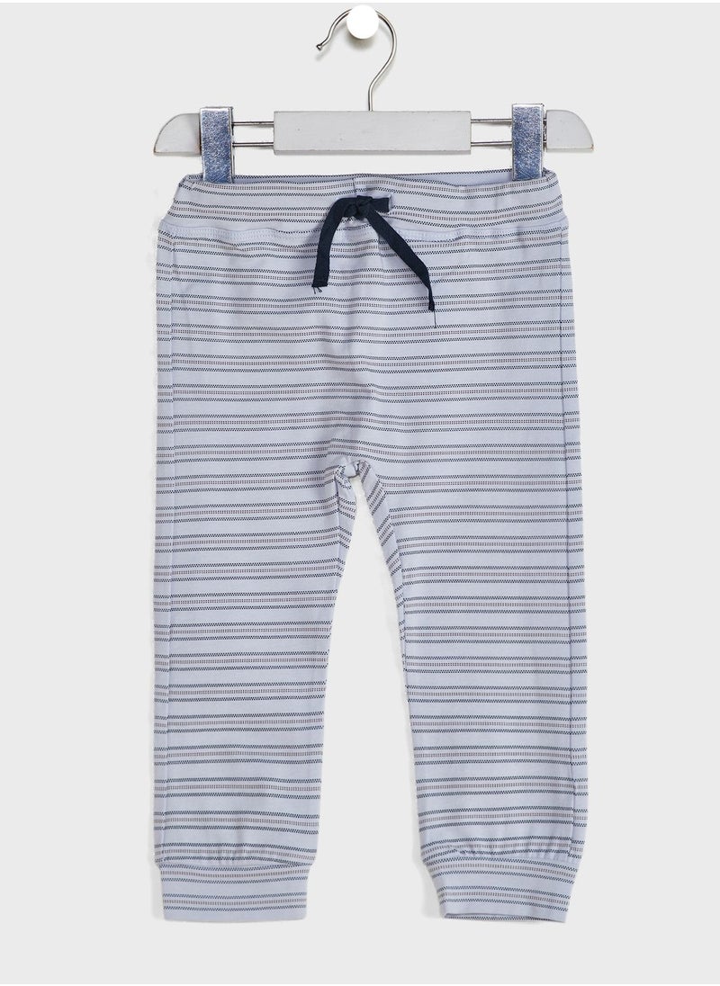 NAME IT - Kids Striped Knitted Sweatpants - Image 1