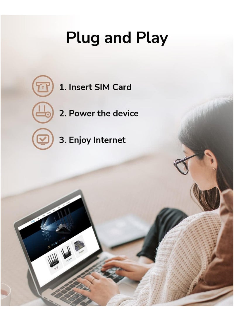 cudy Cudy LT400 300 Mbps Wireless N 4G LTE Router  - Image 4