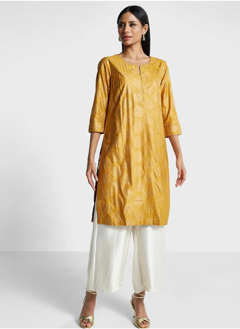 فاب انديا Floral Print Kurti
