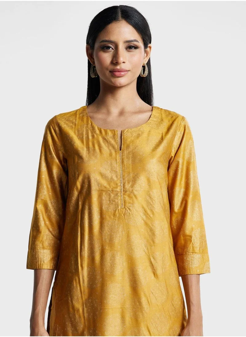 فاب انديا Floral Print Kurti