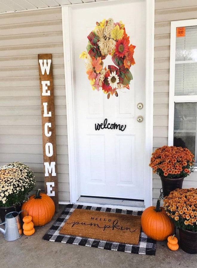FERIAL 16”Autumn Wreath for Harvest Thanksgiving Halloween Christmas Fall Wreath for Front Door Decorations Artificial Fall Wreaths for Wall Window Wedding Party Decor Indoor Outdoor - Image 5