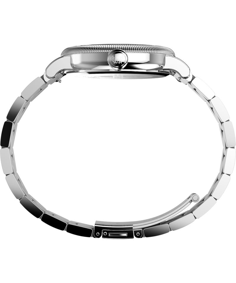 Timex Men's Waterbury Traditional 40mm Watch - Stainless Steel Bracelet Blue Dial Silver-Tone Case - Image 2