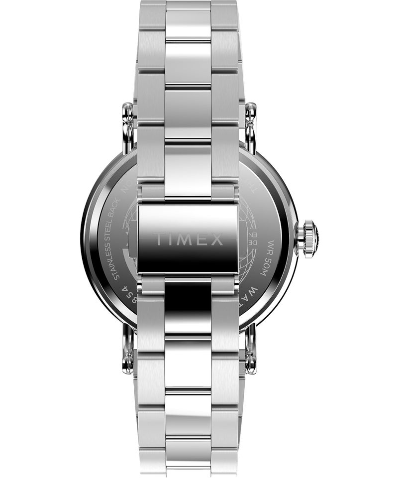 Timex Men's Waterbury Traditional 40mm Watch - Stainless Steel Bracelet Blue Dial Silver-Tone Case - Image 3