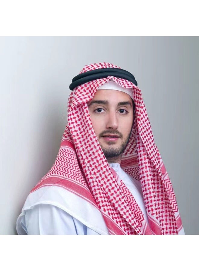 Solid Black Boys Daily Head Scarf Hajib Accessories Headband With Tassel Classic Gentlemen Headband 48CM - Image 2