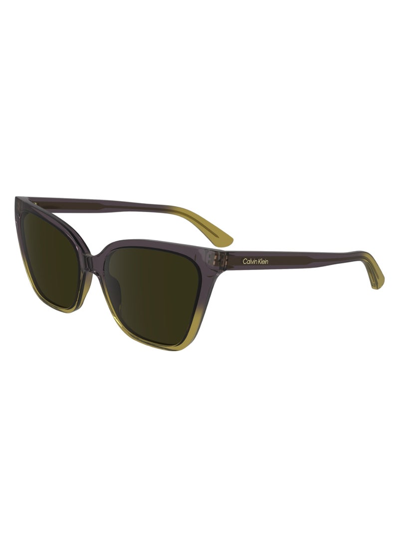 CALVIN KLEIN FULL RIM BIO INJ-G820 CAT EYE CALVIN KLEIN SUN CK24507S  5717 (516) VIOLET/BEIGE  - Image 2