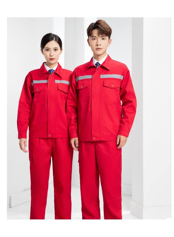 NIBEMINENT Reflective Loose Work Clothing Safety Welding Suit Mechanic Auto Repair Durable  Miner Porter Uniform Work - Image 1