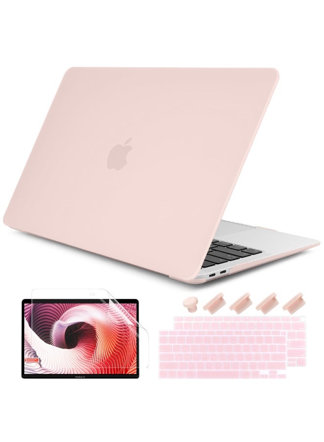 NIBEMINENT Compatible with MacBook Air 13 inch Case 2021 2020 2019 2018 Release Model: M1 A2337 A2179 A1932, Matte Hard Case Cover for MacBook Air 13 inch with Retina Display Fits Touch ID - Image 1