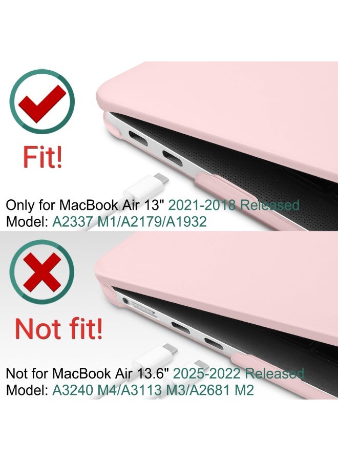 NIBEMINENT Compatible with MacBook Air 13 inch Case 2021 2020 2019 2018 Release Model: M1 A2337 A2179 A1932, Matte Hard Case Cover for MacBook Air 13 inch with Retina Display Fits Touch ID - Image 3