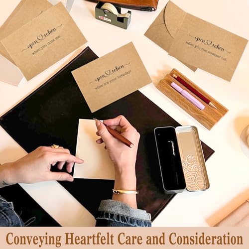 TrinhGuo 20 PCS Open When Envelopes - TrinhGuo Open When Envelopes for College Student, Kraft Paper College Letters Set, Long Distance Gift Letters, Going Away Gift Kit for Friends Relatives Sweethearts - Image 4