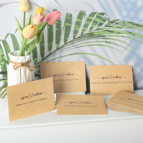 TrinhGuo 20 PCS Open When Envelopes - TrinhGuo Open When Envelopes for College Student, Kraft Paper College Letters Set, Long Distance Gift Letters, Going Away Gift Kit for Friends Relatives Sweethearts - Image 3