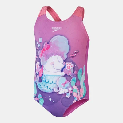 speedo Kids' Digital Printed One-Piece Swimsuit
