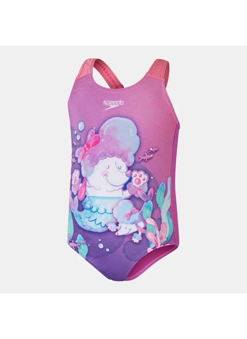 speedo Kids' Digital Printed One-Piece Swimsuit