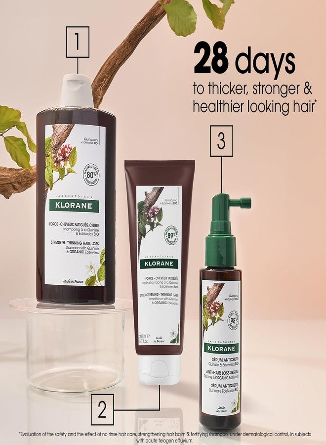 Klorane شامبو كلوران المقوي مع الكينين - مختبر من قبل أطباء الجلد - شامبو طبيعي بديل لتكثيف الشعر الخفيف - يدعم شعر أقوى وأكثر صحة للرجال والنساء - 13.5 أونصة سائلة. - Image 5