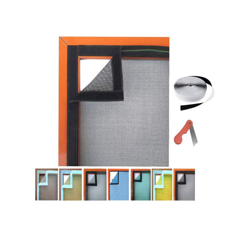 NETFLY MOSQUITO NET NETFLY Mosquito Net for Window 4/3feet(120/90cm) 47/35Inches 1 Year Guarantee Already Stitched with Net(Black Color) with Fiber Glass 200GSM Model NO:5  - Image 1