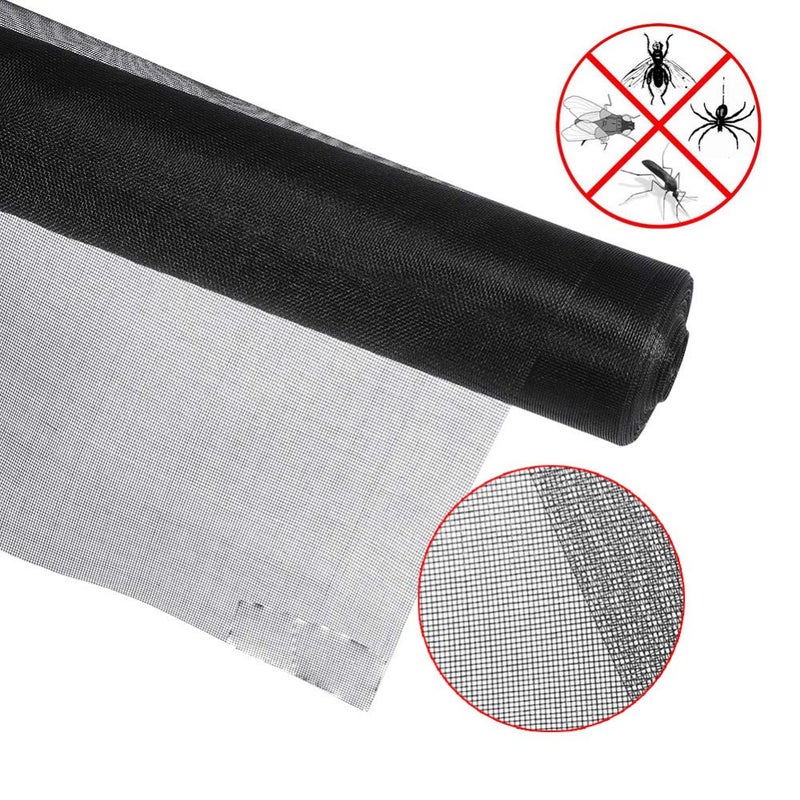 NETFLY MOSQUITO NET NETFLY Mosquito Net for Window 4/3feet(120/90cm) 47/35Inches 1 Year Guarantee Already Stitched with Net(Black Color) with Fiber Glass 200GSM Model NO:5  - Image 5