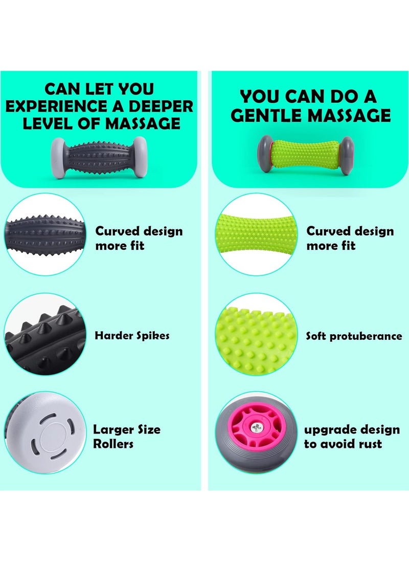 Generic Foot Roller for Plantar Fasciitis and Neuropathy, Foot Massager for Plantar Fasciitis Relief, Neuropathy, Reflexology Tool - 2 Foot Massage Roller  2 Foot Massage Ball  - Image 3