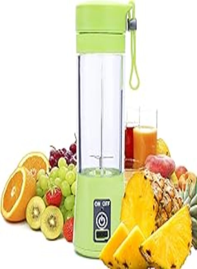 Portable Blenders, Mini Personal Blender,Smoothies Shake Juicer Cup, Electric Fruit Mixer,Six Blades in 3D for Superb Mixing,13oz,380ML,USB Rechargeable Home Travel Handheld Fruit Juicer,Green