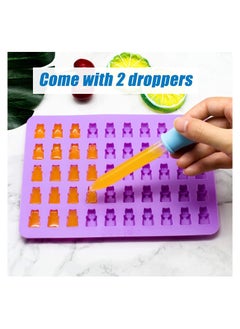 Cool Baby Cool Baby bear candy molds silicone, gummy molds with 2 droppers, non-stick silicone candy molds including mini dinosaur, bear shape, hearts and mini donut, set Of 4.  - Image 2