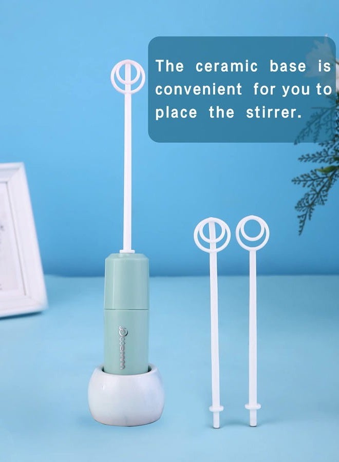 DOOBAANN Handheld Electric Formula Stirrer,Handheld Drink Mixer (Blue) - Image 4