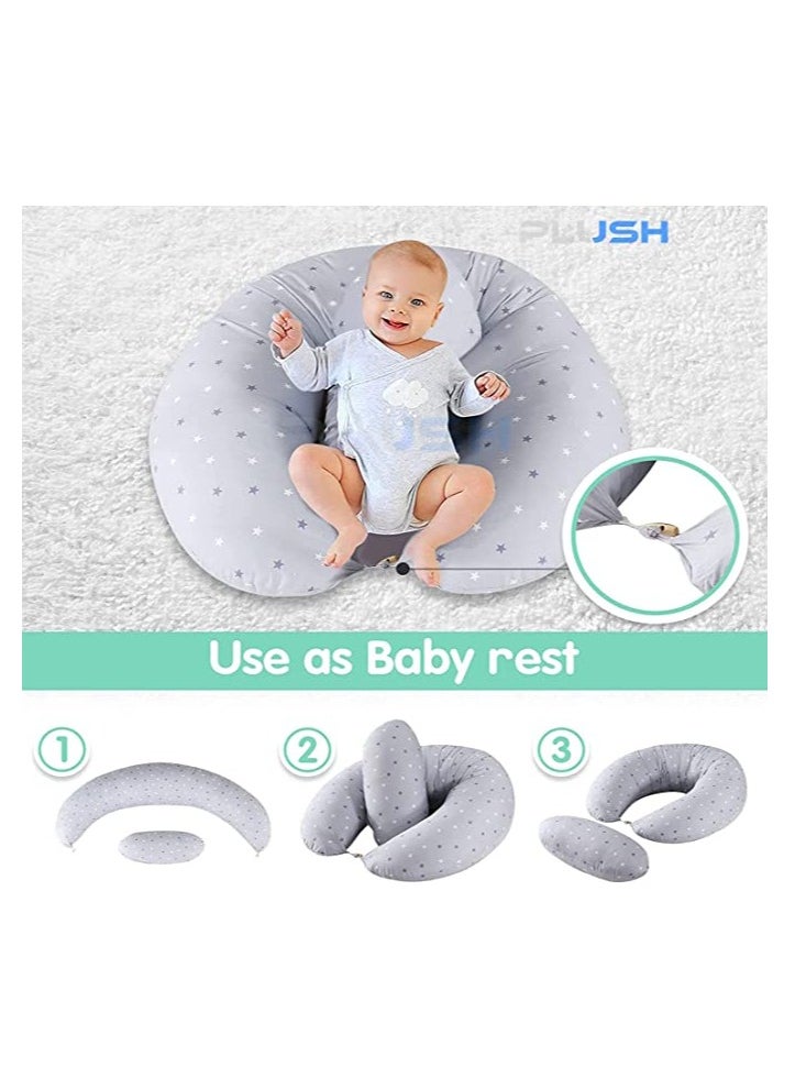 Plush Creative Planet Plush Pregnancy Dual Purpose Baby Breastfeeding & Maternity Body Pillow  - Image 3