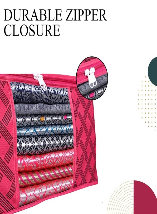 Shaping Fabric Garment Cover Non-Woven 90 GSM with Transparent Window & Double Metal Zipper - Pack of 1 | Dustproof Clothes Storage Bag for Sarees, Suits, Jackets, Shirts SCXLRL1582493517524148525835 - Image 3