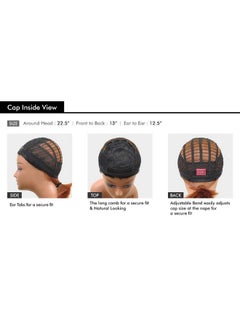 ModelModel Equal Synthetic Hair Wig Clean Cap Protectif Style Number 015 (1B)  - Image 3