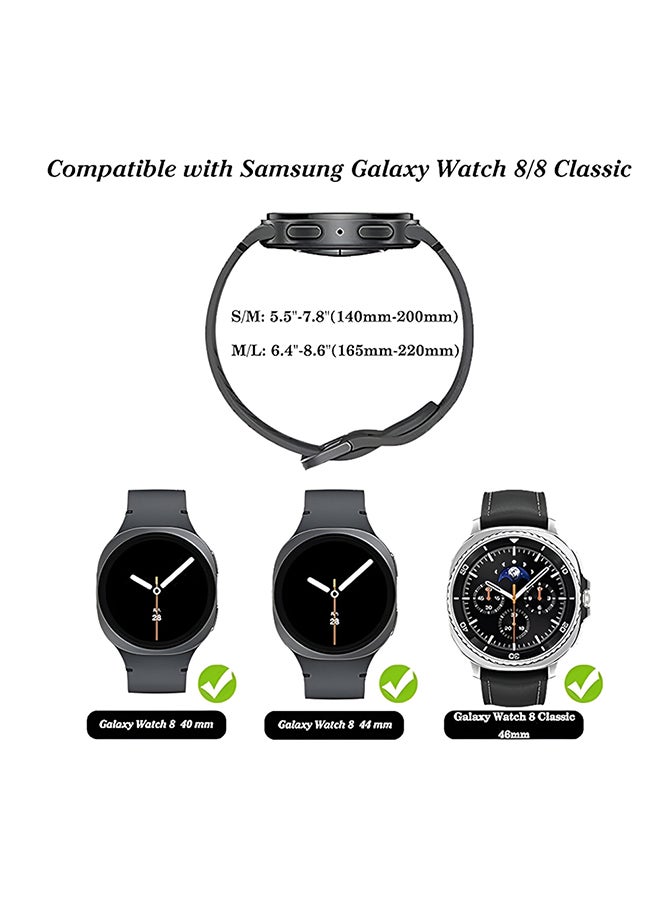 O Ozone Silicone Bands For Samsung Galaxy Watch 8 Band 40mm 44mm, Galaxy Watch 8 Classic Band 46mm, Waterproof Soft Wristband Sport Strap for Women Men- Beige - Image 2