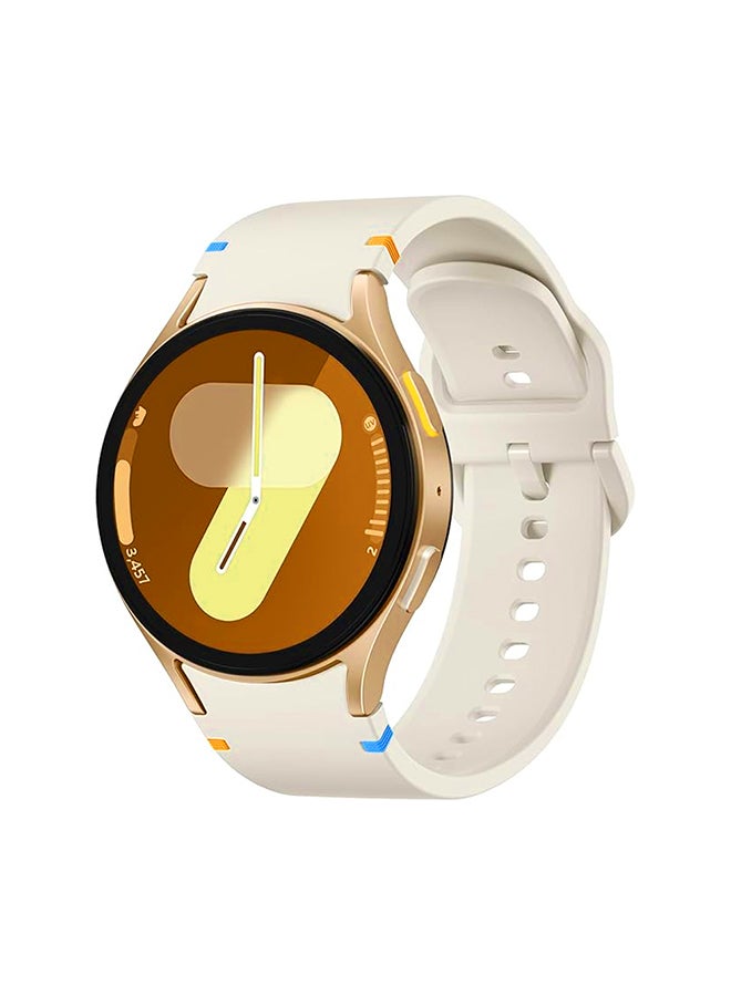 O Ozone Silicone Bands For Samsung Galaxy Watch 8 Band 40mm 44mm, Galaxy Watch 8 Classic Band 46mm, Waterproof Soft Wristband Sport Strap for Women Men- Beige - Image 1