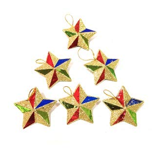 Evisha 3 Feet Long Artificial Christmas Tree and Merry Christmas tag 12 Drum 12 Multi Balls 6 Red Santa 4 Multi Stars Total 35 Pcs Hanging XMass Christmas Decoration - Image 4