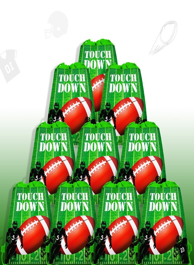 CC HOME 12 Pack Drawstring Bags for Kids Girls Boys Birthday Party Favor Bags, Football Theme Baby Decorations 10.6 x 13.4 inches - Image 4